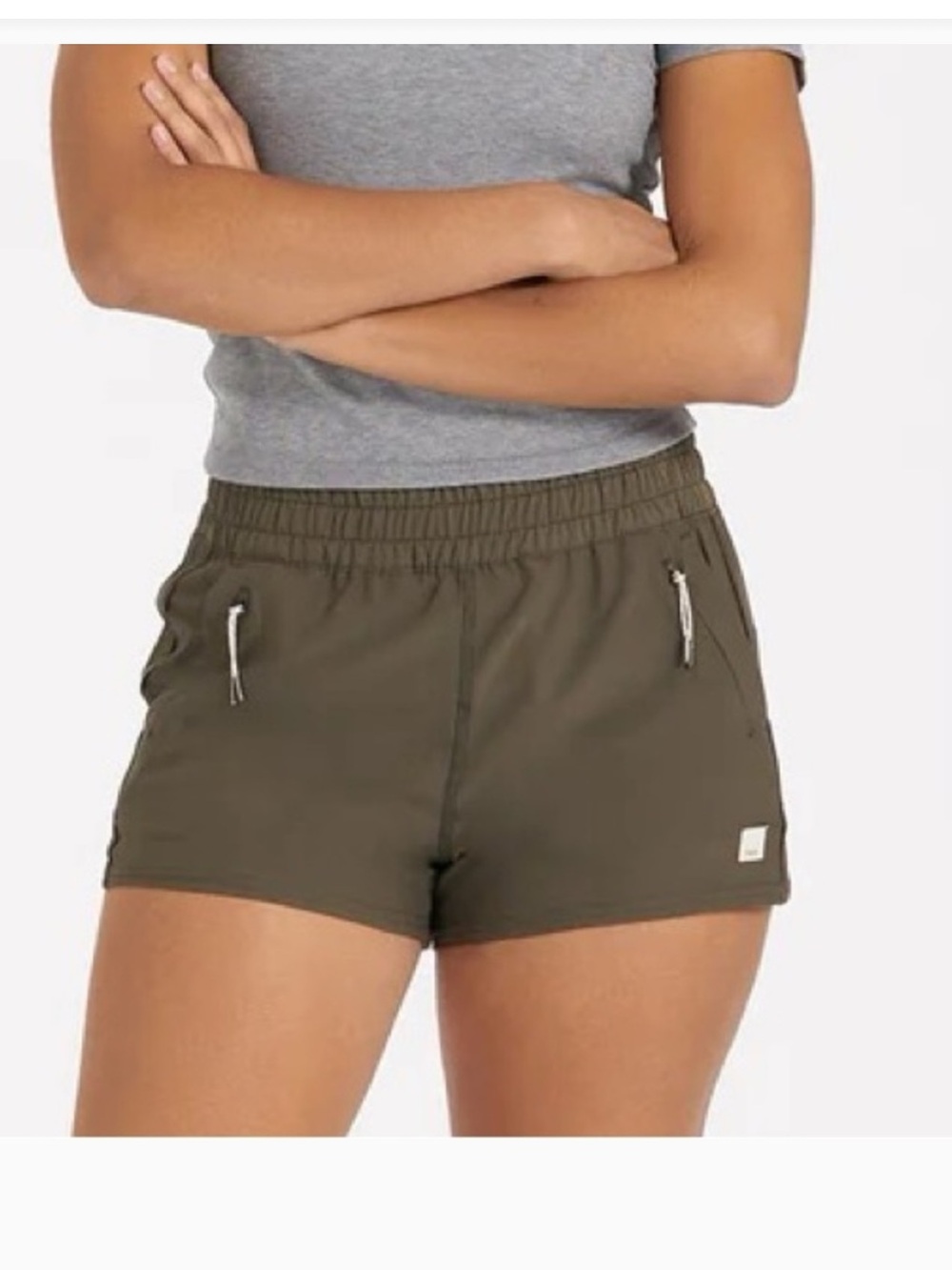 Vuori Dash Running Short- Olive Green 3” inseam